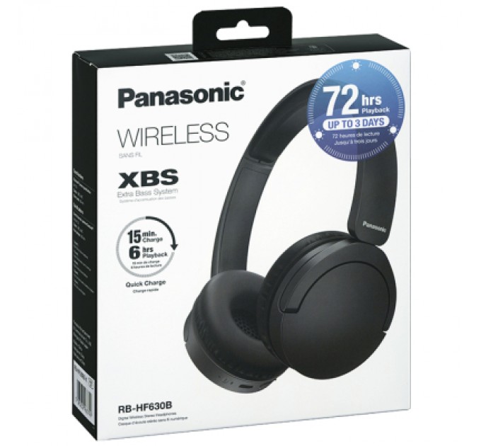 Panasonic Навушники Panasonic RB-HF630B Black (RB-HF630BG-K)