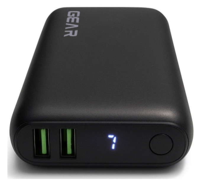 GEAR Батарея універсальна GEAR 10000mAh, PD/22.5W, black (WP942P)