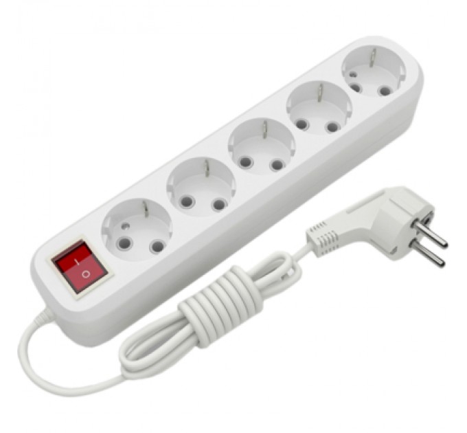 Electrum Мережевий подовжувач Electrum C-ES-1814 3.0m, 5 роз, white (C-ES-1814)