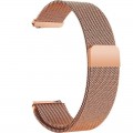 BeCover Ремінець BeCover Milanese Style для Xiaomi Amazfit Bip (20mm) Lite/Bip S Lite/GTR 42mm/GTS/TicWatch S2/TicWatch E/GTS 3/GTS 2 mini Rose Gold (707684)