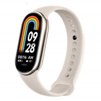 Силіконовий ремінець BeCover для Xiaomi Mi Smart Band 8 Beige (709377)