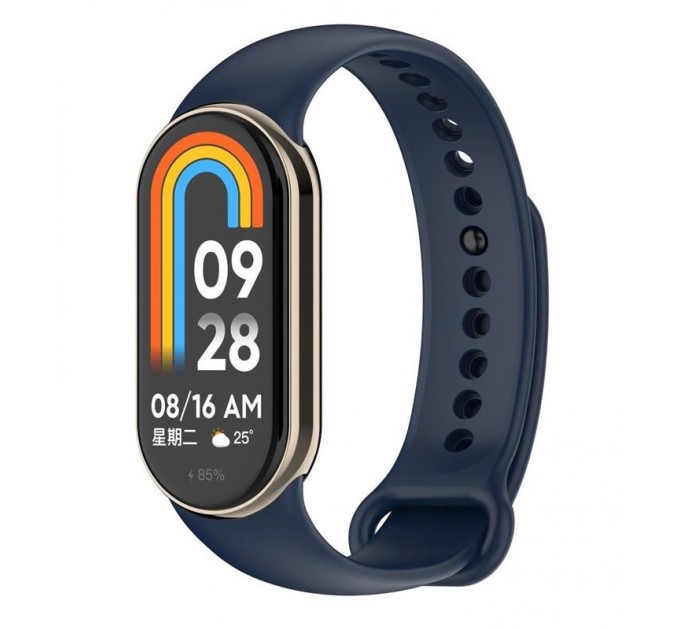 BeCover Силіконовий ремінець BeCover для Xiaomi Mi Smart Band 8 Deep Blue (709383)