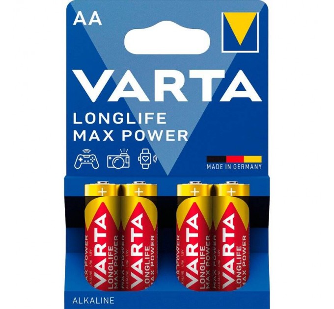Varta Батарейка Varta Longlife Max Power AA/LR06 BL 4 шт