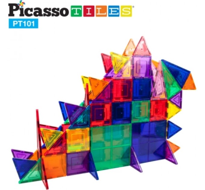 Picasso Конструктор Picasso магнітний Tiles Magnetic Building Blocks 101 деталь (817338022402)