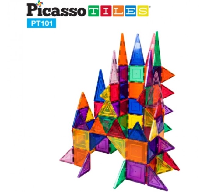 Picasso Конструктор Picasso магнітний Tiles Magnetic Building Blocks 101 деталь (817338022402)