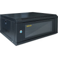 GEAR Шафа настінна GEAR 4U 19" 600x450x280 мм, + полка 19", black (GWMSN-4U-600-450)