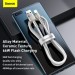 Baseus Дата кабель USB 3.1 AM to USB-C 2.0m 6.0A 66W Cafule Series Metal White Baseus (CAKF000202)