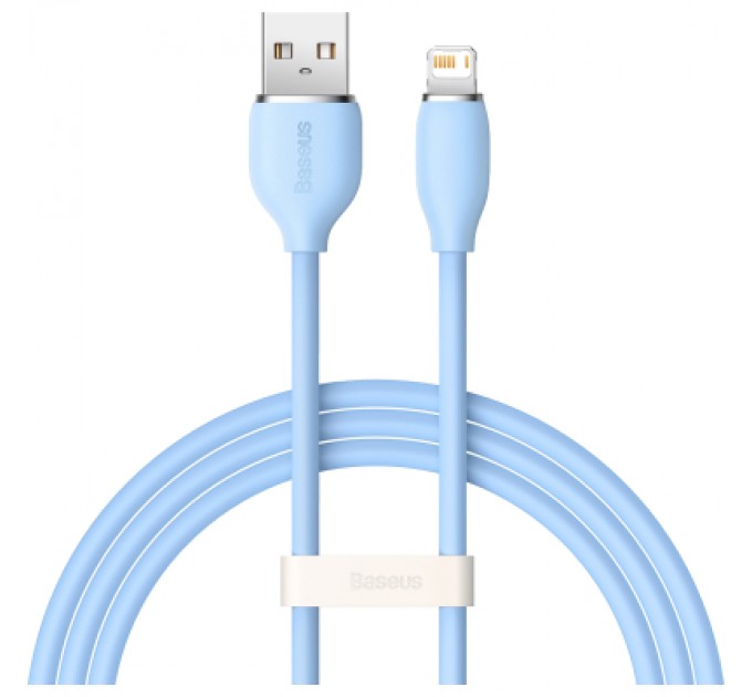 Baseus Дата кабель USB 2.0 AM to Lightning 1.2m 2.4A Jelly Liquid Silica Gel Blue Baseus (CAGD000003)