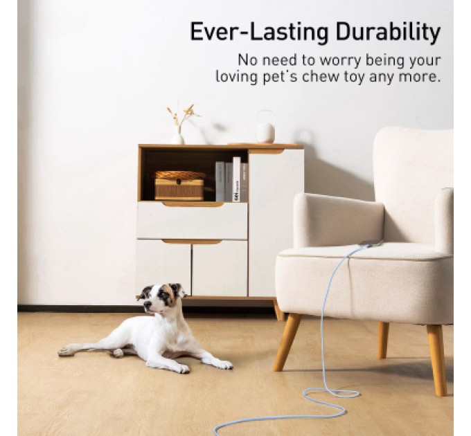 Baseus Дата кабель USB 2.0 AM to Lightning 1.2m 2.4A Jelly Liquid Silica Gel Blue Baseus (CAGD000003)