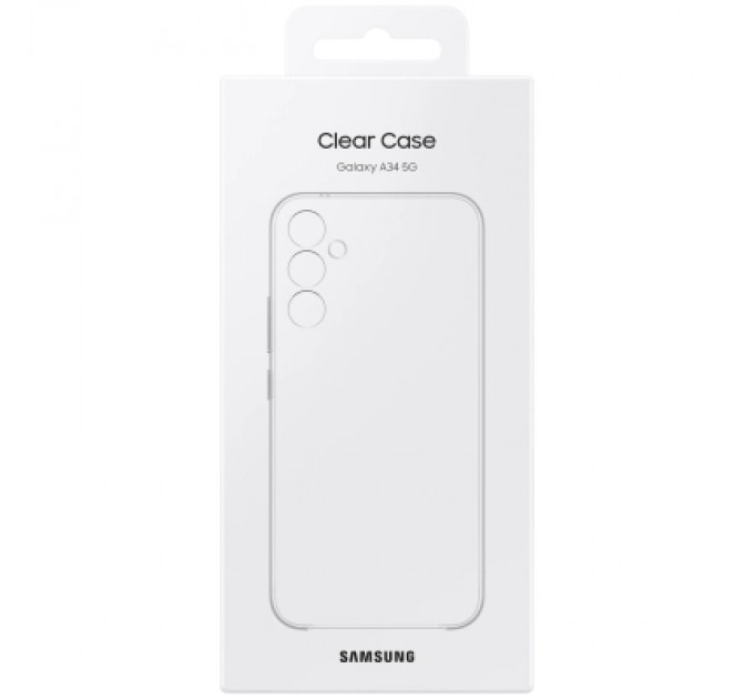 Samsung Чохол до мобільного телефона Samsung Samsung A34 Clear Case Transparency (EF-QA346CTEGRU)