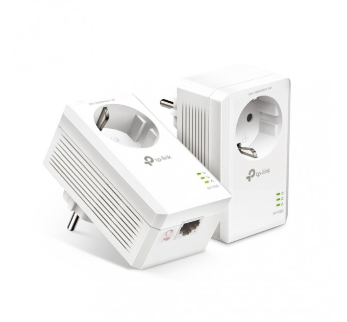 TP-Link Комплект гігабітного Pass-through Powerline адаптера, TL-PA7017P KIT