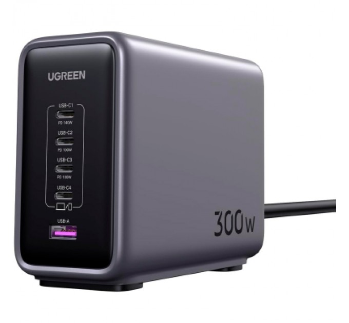 Ugreen Зарядний пристрій Ugreen 5xUSB 300W Nexode (5хUSB-C) CD333 (90903B)
