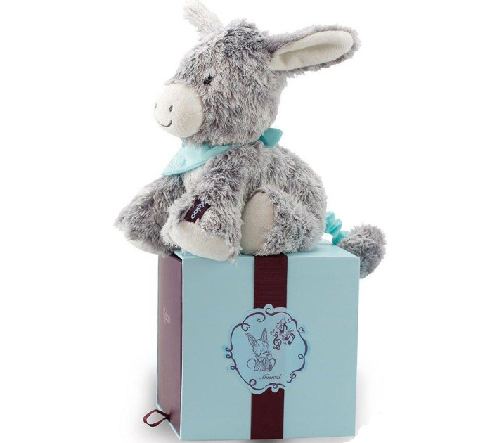 Kaloo М'яка іграшка Kaloo музична Les Amis Віслюк сірий (25 см) в коробці (K963140)