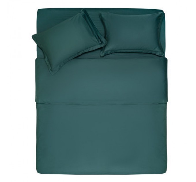 Ardesto Простирадло Ardesto на резинці Mix&Match Premium, 100% бавовна, сатин зелений 160х200+30 см (ART1620FSE)