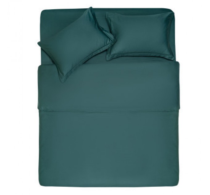 Ardesto Простирадло Ardesto на резинці Mix&Match Premium, 100% бавовна, сатин зелений 160х200+30 см (ART1620FSE)