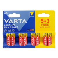 Батарейка Varta Longlife Max Power AAA/LR03 BL  8(5+3)шт