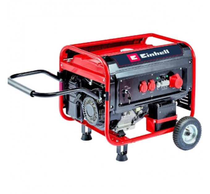 Einhell Генератор Einhell TC-PG 55/E5, 230V/380V (1/3 фази), 3.6/5.5kW, електростарт, AVR, 83кг (4152562)