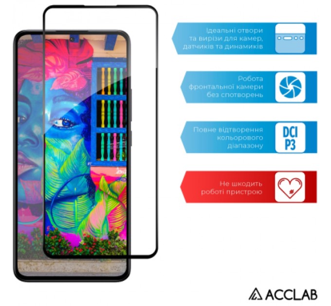 ACCLAB Скло захисне ACCLAB Full Glue Xiaomi 13T Pro Black (1283126582585)