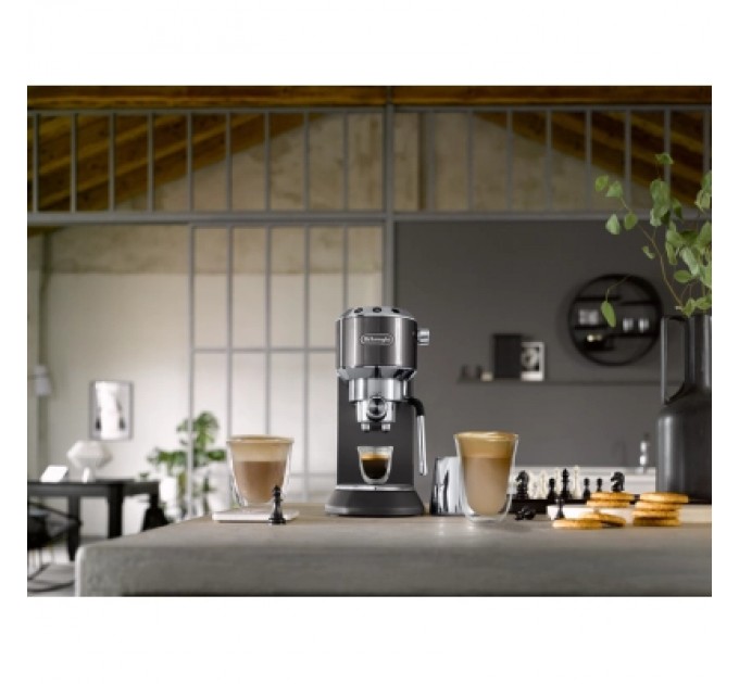 DeLonghi Ріжкова кавоварка еспресо DeLonghi EC 885 GY (Dedica Arte)