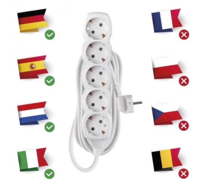 EMOS Мережевий подовжувач EMOS P0525R