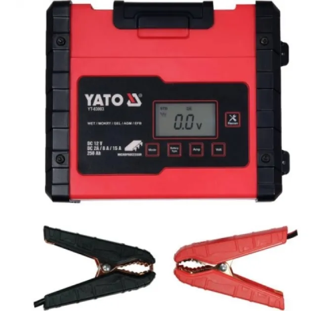 Yato Зарядний пристрій для автомобільного акумулятора Yato YT-83003