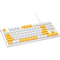 Aula Клавіатура Aula F3032 keycaps plus 21 Yellow keys KRGD Red USB UA White (6948391204680)