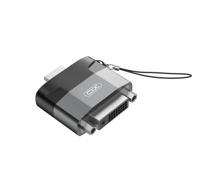 XO Адаптер XO HDMI-DVI (M/F) Black/Grey (GB013-HDMIDVI.tranish)