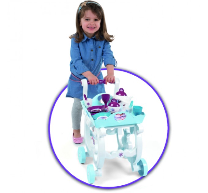Smoby Ігровий набір Smoby Toys Візок Фроузен-2 Знімна таця і сервіз 17 аксесуарів (310517)