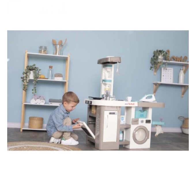 Smoby Ігровий набір Smoby Інтерактивний набір 2 в 1 Тефаль Кухня + Пральня (311050)