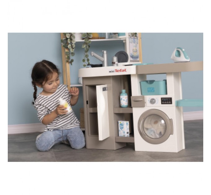 Smoby Ігровий набір Smoby Інтерактивний набір 2 в 1 Тефаль Кухня + Пральня (311050)