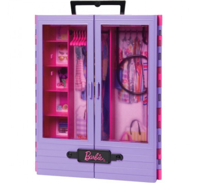 Barbie Ігровий набір Barbie Бузкова шафа для одягу (HJL65)
