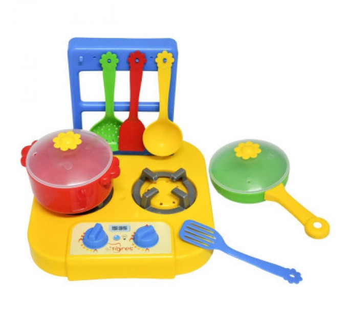 Tigres Ігровий набір Tigres набір посуду столовий Ромашка з плиткою 7 елементів (39150)