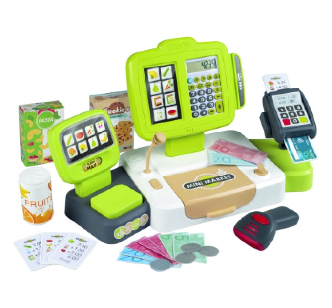Smoby Ігровий набір Smoby Електронна каса з терміналом вагами та звуковим сканером (350114)