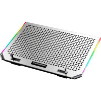 Підставка до ноутбука IceCoorel 10-15.6", 6*80mm 1800 RPM, 2*USB, 366x256x23mm, RGB (A17)