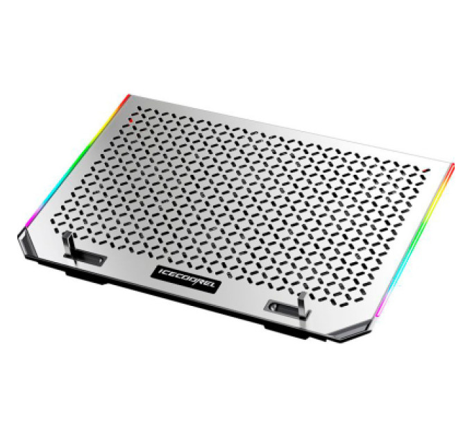 IceCoorel Підставка до ноутбука IceCoorel 10-15.6", 6*80mm 1800 RPM, 2*USB, 366x256x23mm, RGB (A17)