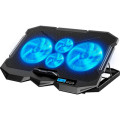 IceCoorel Підставка до ноутбука IceCoorel 10-17", 2*125mm + 2*70mm 2600 RPM, 385x280x28mm, Black (K22)