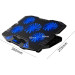 IceCoorel Підставка до ноутбука IceCoorel 10-15", 1*125mm 1400 RPM + 4*70mm 2500 RPM, 2*USB, 365x297x30mm, Blue (K5Bl)