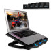 IceCoorel Підставка до ноутбука IceCoorel 10-15", 1*125mm 1400 RPM + 4*70mm 2500 RPM, 2*USB, 365x297x30mm, Blue (K5Bl)