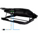 IceCoorel Підставка до ноутбука IceCoorel 10-17", 6*70mm 1800 RPM, 2*USB, + LCD, 365*297*30mm, Black (K8)
