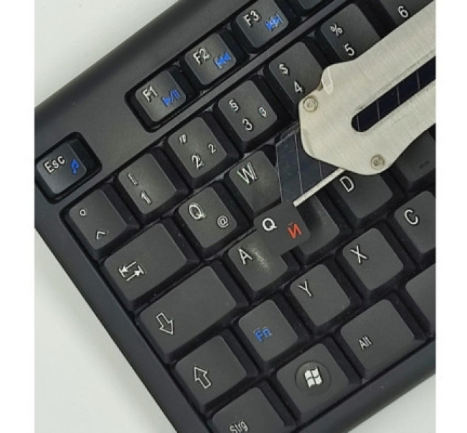 BestKey Наклейка на клавіатуру BestKey непрозора чорна, 76, помаранчевий (BKU13ORA/014)