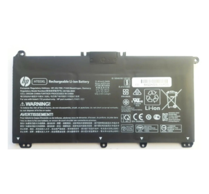 HP Акумулятор до ноутбука HP 250 G7 HT03XL, 3600mAh (41.04Wh), 3cell, 11.4V, Li-ion (A47707)