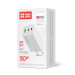 ColorWay Мережевий зарядний пристрій ColorWay GaN Mini 100W PD Port PPS USB (USB-2C1A) White (CW-CHS061PD-WT)