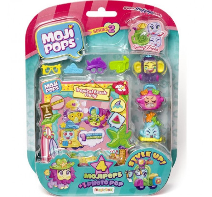 Moji Pops Ігровий набір Moji Pops S2 Фотосесія 4 фігурки + аксесуари (PMP2B416IN00)