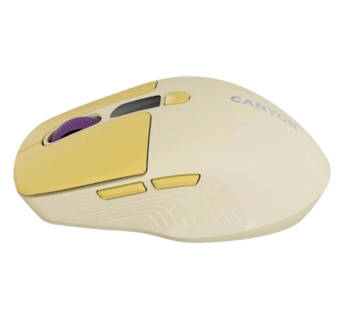 Canyon Мишка Canyon MW-26 LCD Silent Wireless/Bluetooth Yellow (CNS-CMSW26Y)