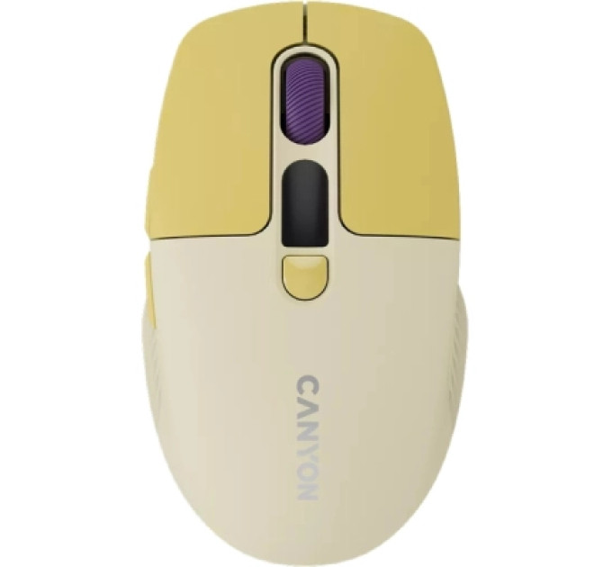 Canyon Мишка Canyon MW-26 LCD Silent Wireless/Bluetooth Yellow (CNS-CMSW26Y)