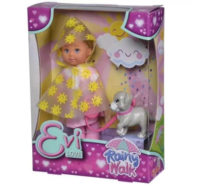 Simba Лялька Simba Еві Прогулянка під дощем з песиком, аксесуарами (5733592)