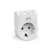 REAL-EL Мережевий зарядний пристрій з розеткою REAL-EL CS-25 (2USB, 2.1A) White