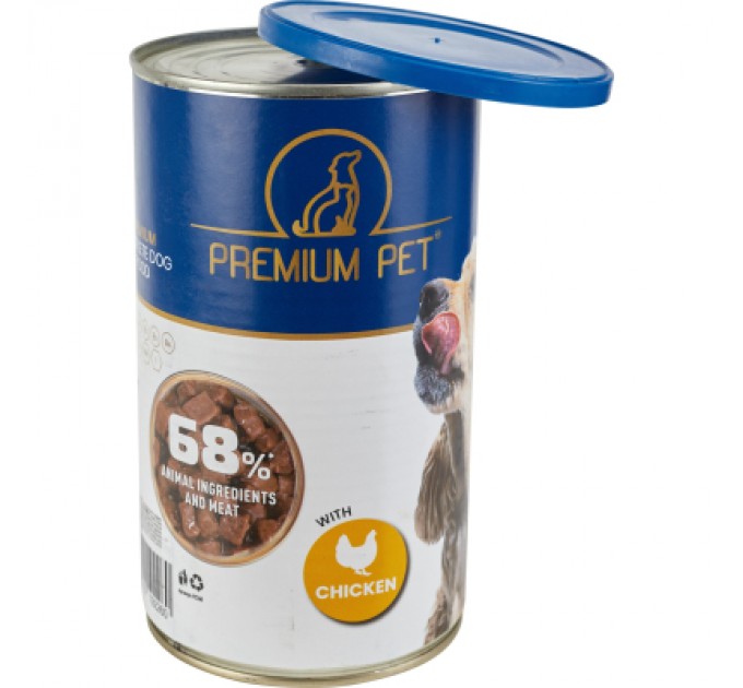 PREMIUM PET Консерви для собак PREMIUM PET Шматочки в соусі з куркою 1.240 г (4820255192260)