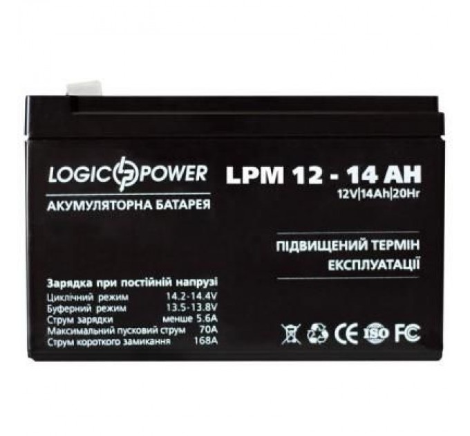 LogicPower Батарея до ДБЖ LogicPower LPM 12В 14Ач (4161)