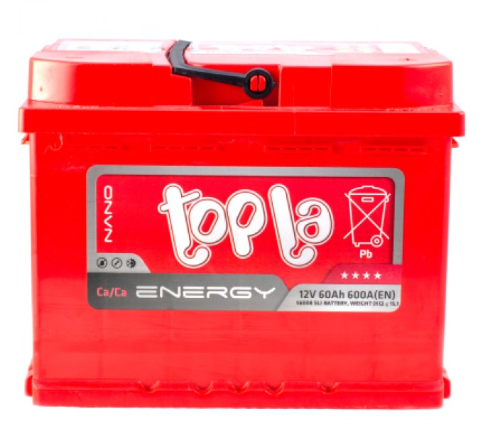 Topla Акумулятор автомобільний Topla 60 Ah/12V Energy Euro (108 060)